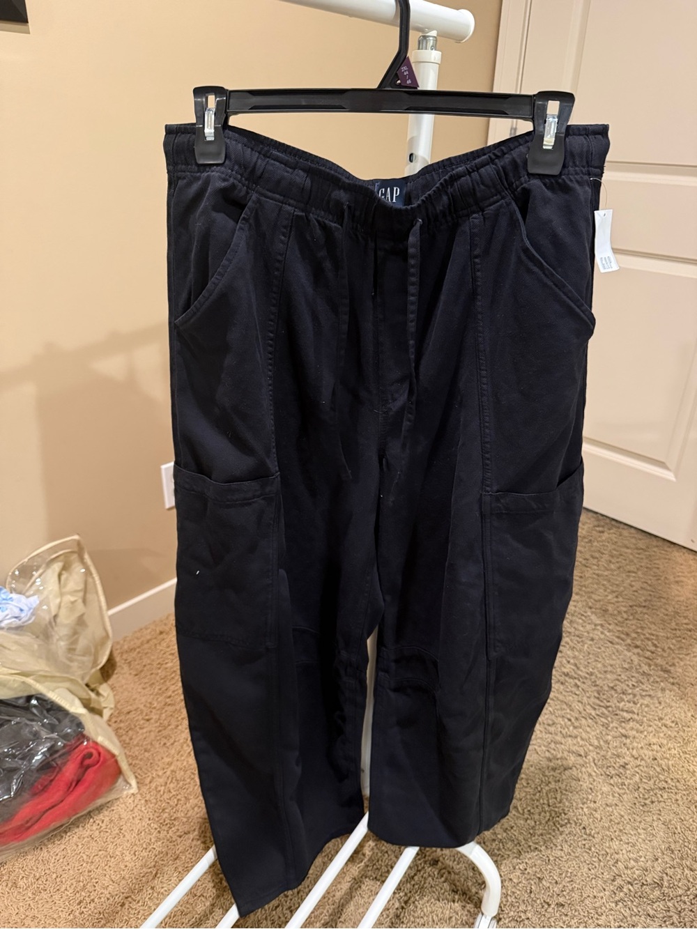 GAP Navy Relaxed Cargo Joggers